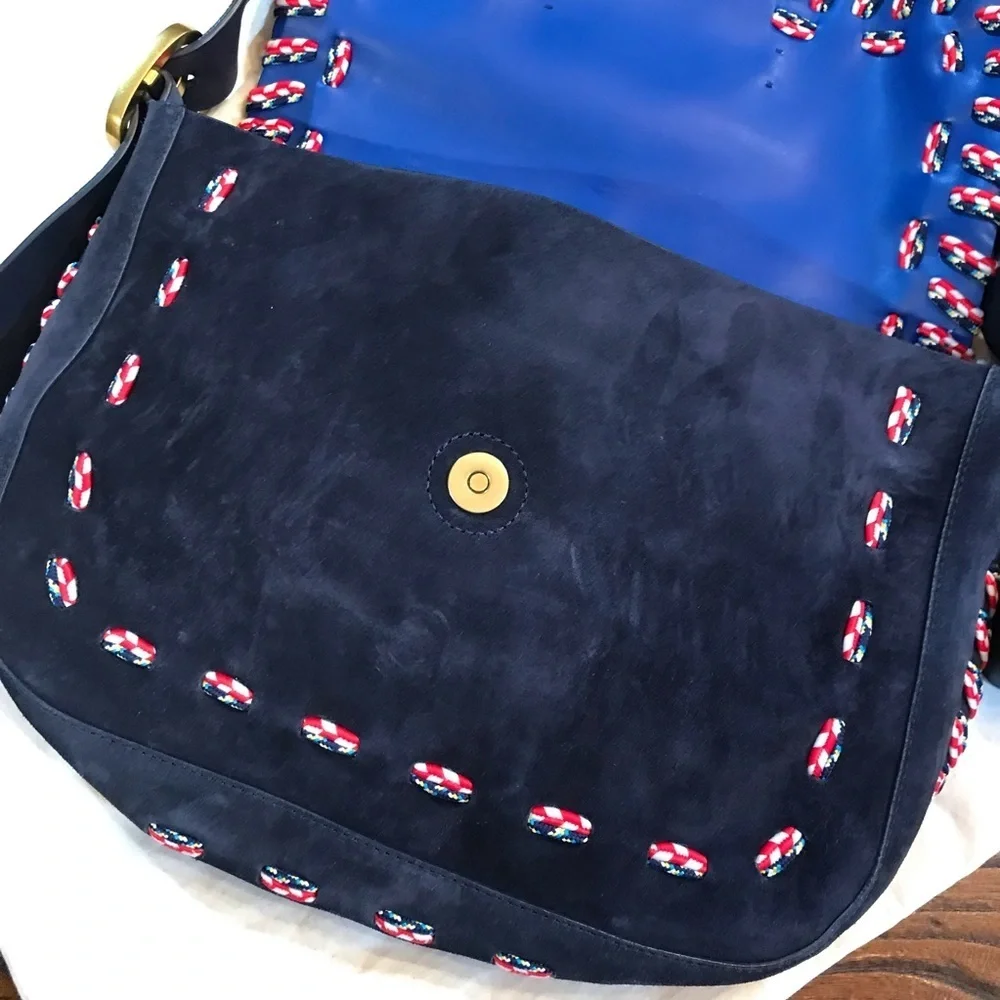 Tory Burch navy suede